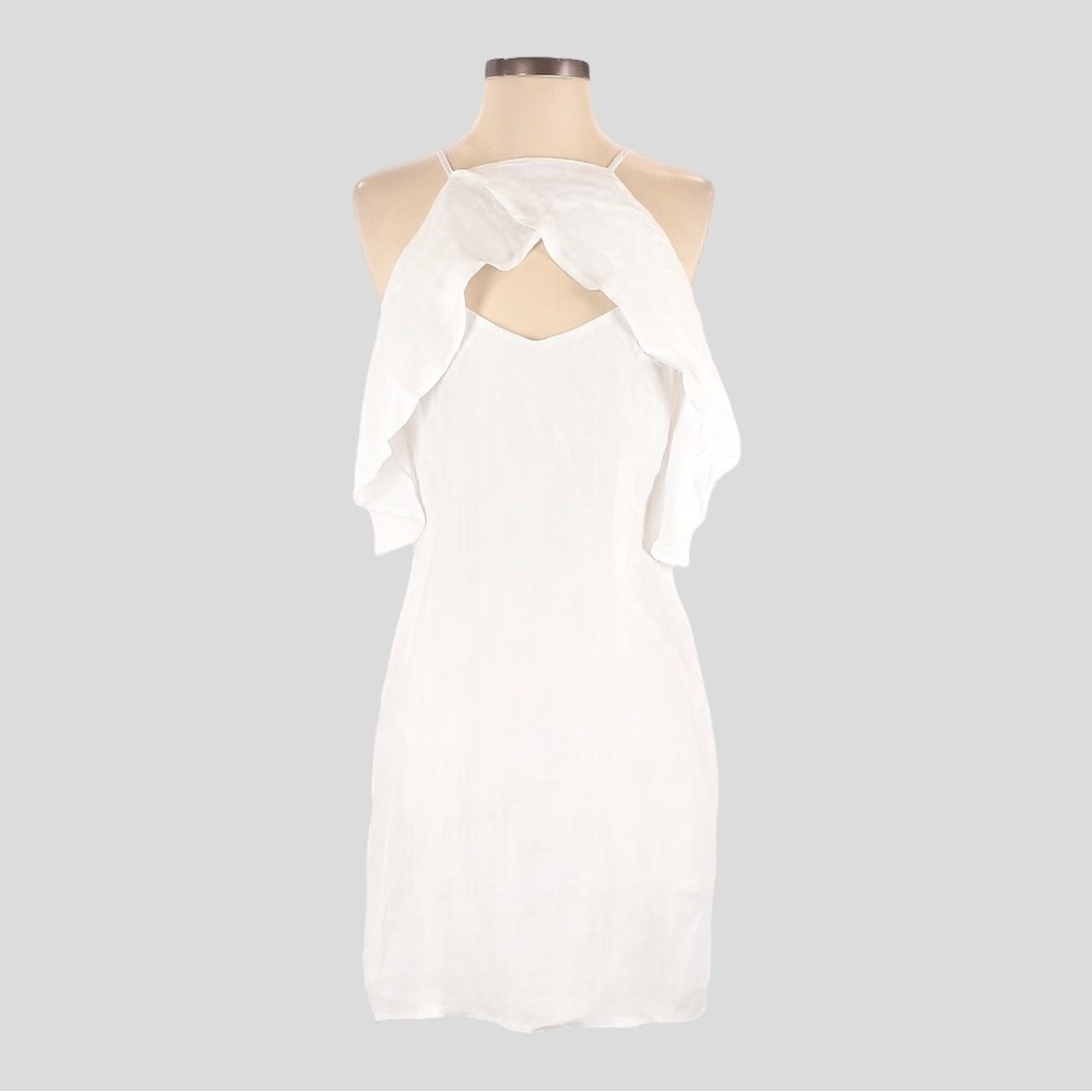 BB Dakota Revolve Kaless Off the Shoulder White Mini Dress Size 4 NWT